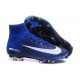 2016 Nuove Scarpa da calcio Nike Mercurial Superfly V FG Bianco Blu