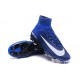 2016 Nuove Scarpa da calcio Nike Mercurial Superfly V FG Bianco Blu