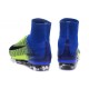 Scarpa da calcio Nike Mercurial Superfly V FG Uomo Verde Blu Nero