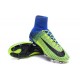 Scarpa da calcio Nike Mercurial Superfly V FG Uomo Verde Blu Nero
