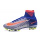 2016 Nuove Scarpa da calcio Nike Mercurial Superfly V FG Bianco Blu Arancione