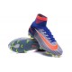 2016 Nuove Scarpa da calcio Nike Mercurial Superfly V FG Bianco Blu Arancione