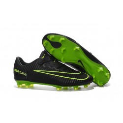 2016 Scarpe Calcio - Nike Mercurial Vapor XI FG Nero Verde