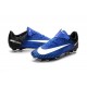 2016 Scarpe Calcio - Nike Mercurial Vapor XI FG Blu Bianco Nero