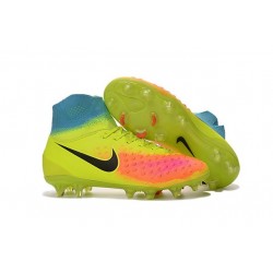 2016 Scarpe da calcio Nike Magista Obra II Fg Volt Nero Arancione Totale