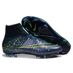 Scarpa da calcio per terreni duri Nike Mercurial Superfly - Viola Volt Blu Nero Verde