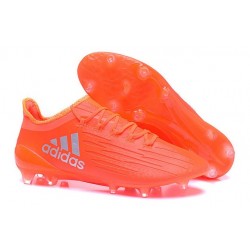 Scarpette da Calcio Adidas X 16.1 AG/FG Uomo Rosso Solare Argento Metallico Rosso Hi-Res