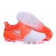2016 Scarpette da Calcio Adidas X 16+ Purechaos FG - Bianco Arancione