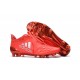 Adidas X 16+ Purechaos FG - Nuovi Scarpette da Calcio Pelle Rosso Solare Argento Metallico Rosso Hi-Res