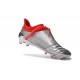 Scarpe Calcio Adidas X 16+ Purechaos FG - Pelle Argento Metallio Nero Rosso Solare