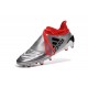 Scarpe Calcio Adidas X 16+ Purechaos FG - Pelle Argento Metallio Nero Rosso Solare