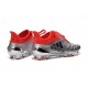 Scarpe Calcio Adidas X 16+ Purechaos FG - Pelle Argento Metallio Nero Rosso Solare