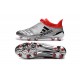 Scarpe Calcio Adidas X 16+ Purechaos FG - Pelle Argento Metallio Nero Rosso Solare
