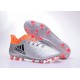 Scarpette da Calcio Adidas X 16.1 AG/FG Uomo Argento Metallico Nero Rosso Solare