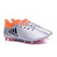 Scarpette da Calcio Adidas X 16.1 AG/FG Uomo Argento Metallico Nero Rosso Solare