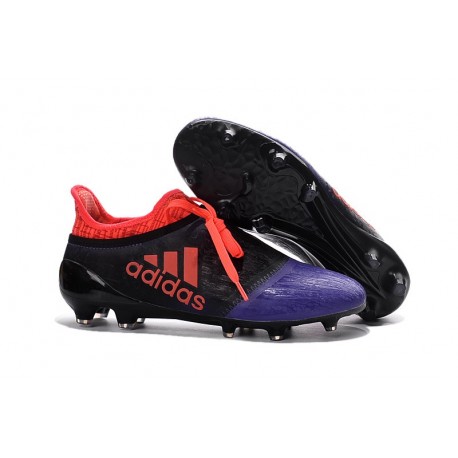 Scarpini Calcio Adidas X 16+ Purechaos FG - Uomo Nero Viola Arancione