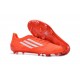 Adidas AdiZero F50 TRX FG Scarpe da Calcio per Uomo Arancione Bianco