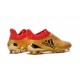 Adidas X 16+ Purechaos FG - Nuovi Scarpette da Calcio Oro Rosso Nero