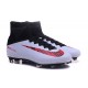 Scarpa da calcio Nike Mercurial Superfly V FG Uomo Nero Bianco Rosso