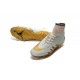 Nuove SCARPE NIKE HyperVenom Phantom II FG Neymar x Jordan Bianco Oro