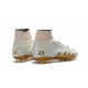 Nuove SCARPE NIKE HyperVenom Phantom II FG Neymar x Jordan Bianco Oro