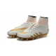 Nuove SCARPE NIKE HyperVenom Phantom II FG Neymar x Jordan Bianco Oro