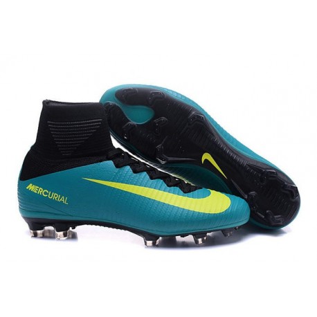 Scarpa da calcio Nike Mercurial Superfly V FG Uomo Verde Giallo Nero