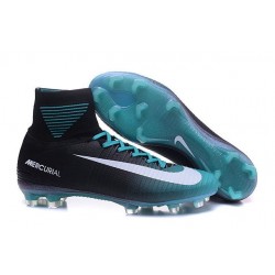 Scarpa da calcio Nike Mercurial Superfly V FG Uomo Nero Blu Bianco