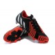 2015 Adidas Predator Instinct FG Scarpe da calcio - Nero Bianco Rosso Solare