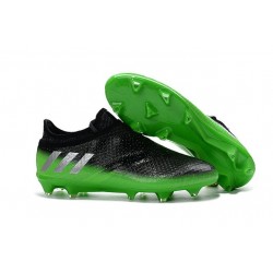 Nuove Scarpe Da Calcio Adidas Messi 16+ Pureagility Fg Grigio Scuro Argento Verde