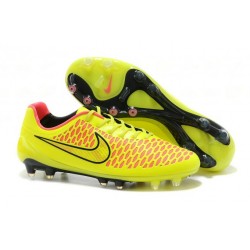 Nike Magista Opus FG Scarpa da calcio per terreni duri - Giallo Rosa Nero