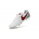 2016 Nuove Scarpe Calcio Nike Tiempo Legend FG Bianco Rosso