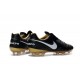 2016 Nuove Scarpe Calcio Nike Tiempo Legend FG Nero Bianco Oro