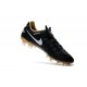 2016 Nuove Scarpe Calcio Nike Tiempo Legend FG Nero Bianco Oro
