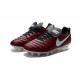 2016 Scarpa da calcio per terreni duri Nike Tiempo Legend VI - Uomo Rosso Vino Bianco