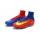 2016 Nuove Scarpa da calcio Nike Mercurial Superfly V FG Blu Rosso Giallo