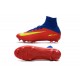 2016 Nuove Scarpa da calcio Nike Mercurial Superfly V FG Blu Rosso Giallo