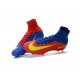 2016 Nuove Scarpa da calcio Nike Mercurial Superfly V FG Blu Rosso Giallo