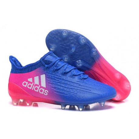 2016 Adidas X 16.1 AG/FG Scarpini Calcio Blu Rosa Bianco