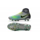 2016 Scarpe da calcio Nike Magista Obra II Fg Platino Puro Nero Verde