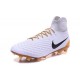 Nike Magista Obra 2 FG Scarpette da Calcio Uomo Bianco Oro