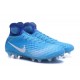 Nike Magista Obra 2 FG Scarpette da Calcio Uomo Blu Bianco