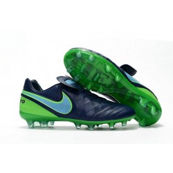 2016 Scarpa da calcio per terreni duri Nike Tiempo Legend VI - Uomo Blu Coastal Blu Polarized Verde Rage