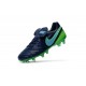 2016 Scarpa da calcio per terreni duri Nike Tiempo Legend VI - Uomo Blu Coastal Blu Polarized Verde Rage