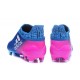 Adidas X 16+ Purechaos FG - Nuovi Scarpette da Calcio Blu Rosa Bianco