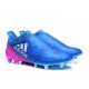 Adidas X 16+ Purechaos FG - Nuovi Scarpette da Calcio Blu Rosa Bianco