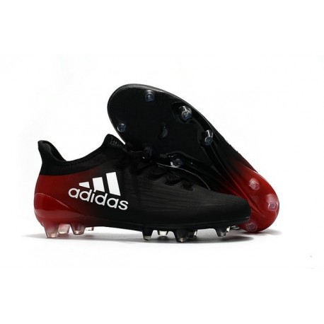 2016 Adidas X 16.1 AG/FG Scarpini Calcio Nero Bianco Rosso