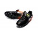 2016 Nuove Scarpe Calcio Nike Tiempo Legend FG Nero Bianco Arancione Volt