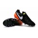 2016 Nuove Scarpe Calcio Nike Tiempo Legend FG Nero Bianco Arancione Volt