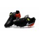 2016 Nuove Scarpe Calcio Nike Tiempo Legend FG Nero Bianco Arancione Volt